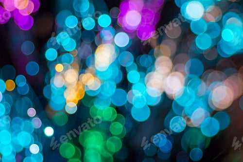 Preview: Colored defocused lights background.