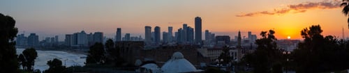 Preview: Jaffa, Tel Aviv-Yafo, Israel. Cityscape Sunrise