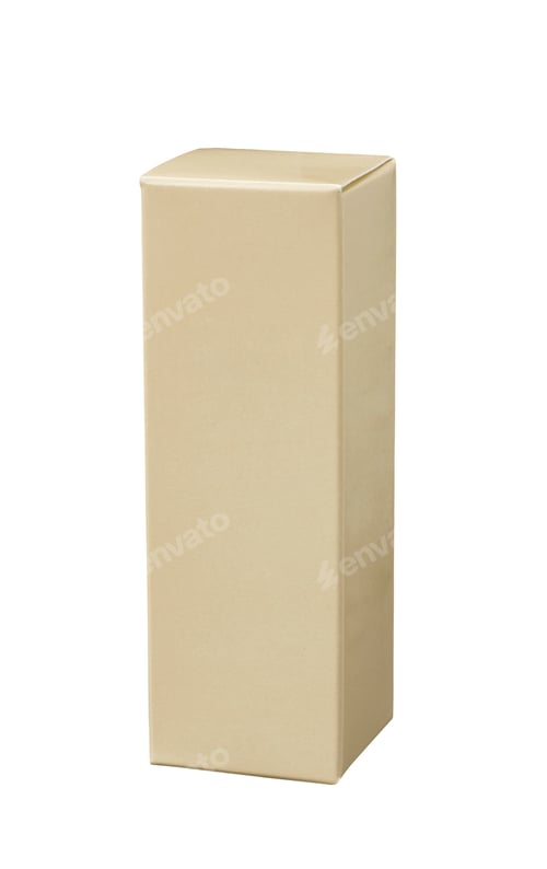 Preview: paper box isolated on white background