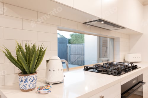 Preview: Kitchen lifestyle, kettle, plant