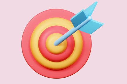 Preview: Blue Arrow Flash in the Heart of a Pink Target