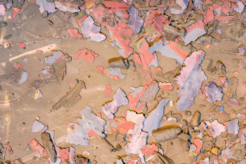 Preview: Destroyed Texture- Old Acrylic Paint. Crackle Surface- Abstract Pattern