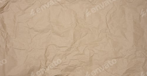 Visualização: Textura de papel artesanal marrom amassado, moldura completa