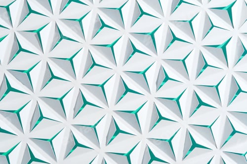 Preview: Geometric abstract background. Paper with triangular cuts.