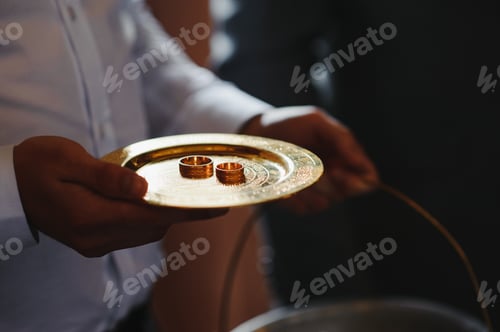 Preview: Priest during a wedding ceremony - nuptial mass.