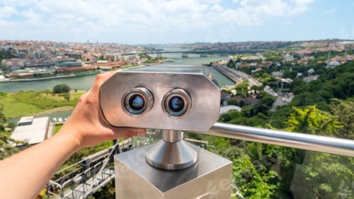 Preview: Binoculars on a viewpoint in Istanbul, Turkey