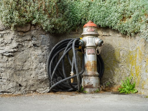 Preview: Fire hydrant. Abstract composition for wallpaper.