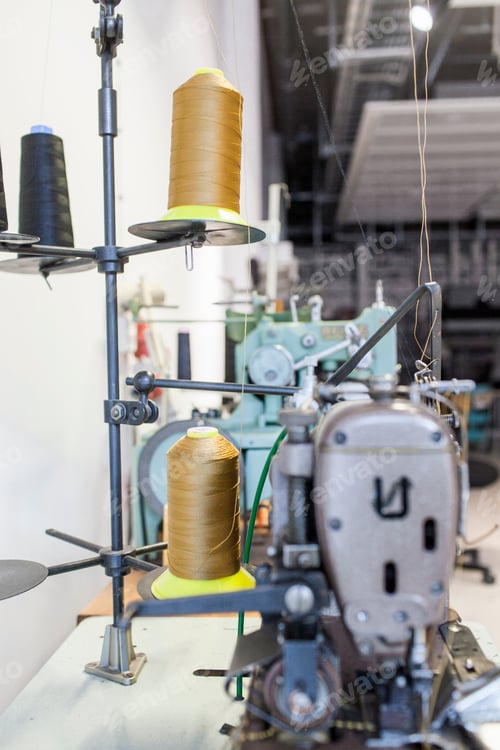 Preview: Sewing machine in jeans factory