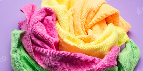 Preview: Background with microfiber cleaning cloths