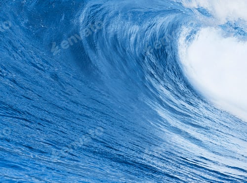 Preview: Blue Ocean Wave background close up