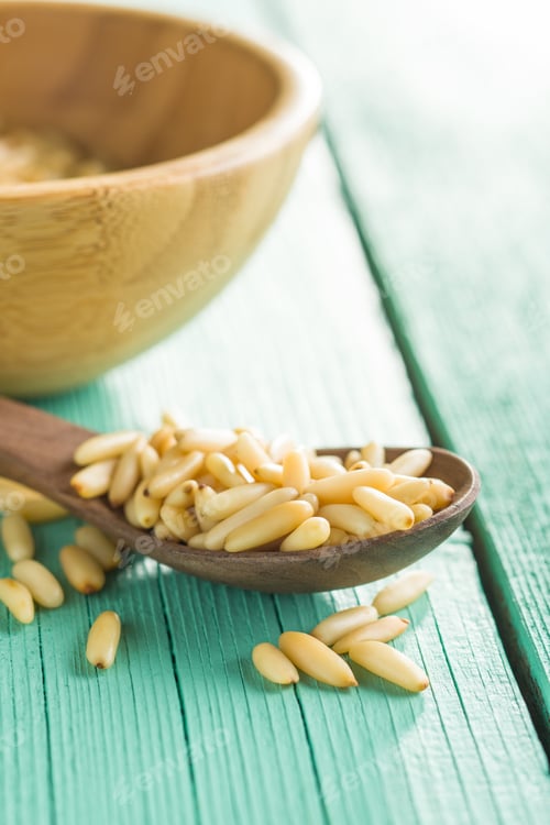 Preview: Healthy pine nuts.