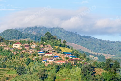 Preview: Small village on on the mountain
