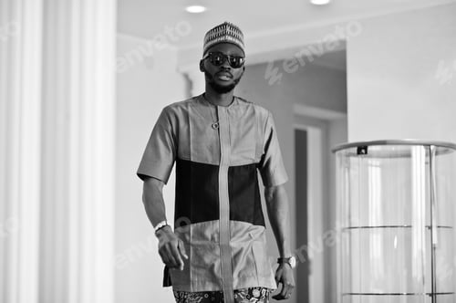 Preview: Portrait of stylish black african american man