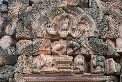 Preview: Sandstone carved castle, phanom rung in Buriram province, Thailand. Public architecture for travel