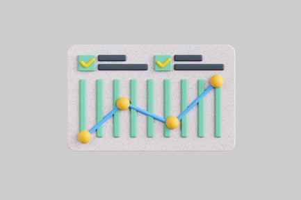 Visualização: Ilustração minimalista do gráfico de dados