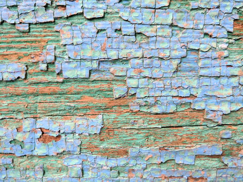 Preview: Wooden Texture With Cracked Green Paint, Old Pattern With Green Paint, Cracked Surface, Abstract