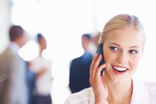 Preview: Business woman talking on cellphone