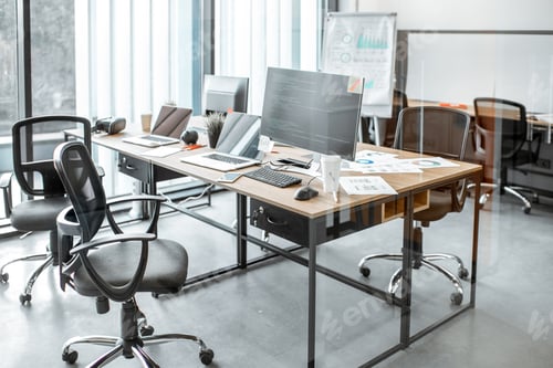 Preview: Coworking space with working places