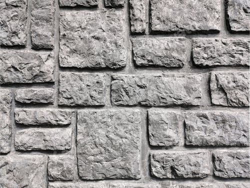 Preview: Grey brick wall, stone wall, background, copy space, text overlay.