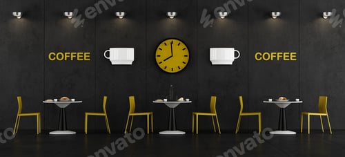Preview: Black and yellow coffee bar