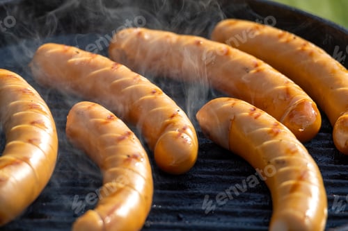 Preview: freshly grilled sausages