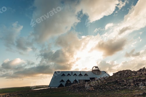 Preview: Closeup shot of an old building in Aragats, Armenia
