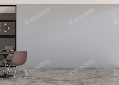 Preview: Dining Table and Chairs in Modern Interior Space