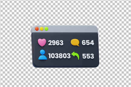 Preview: Social Media 3D Icon