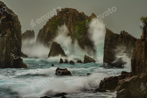 Preview: Landscape and seascape in Gigi Hiu, Lampung, Indonesia.