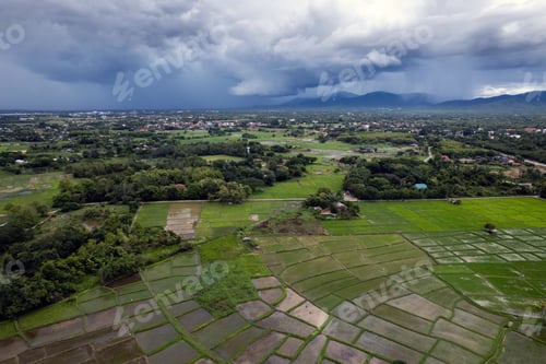 Preview: top view Terraced rice field at Chiangmai Northern Thailand