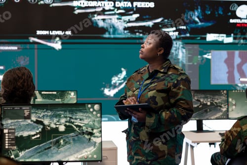 Preview: Woman army captain overseeing special reconnaissance mission