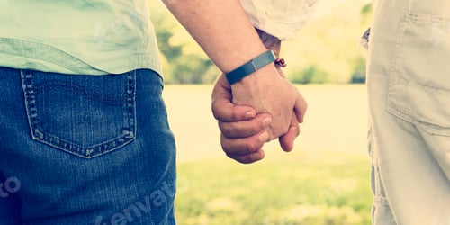 Preview: Olderly Couple Happiness Romantic Holding Hand Concept
