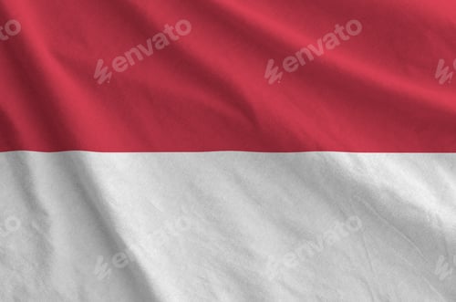 Preview: Textured Red and White Fabric Background Design