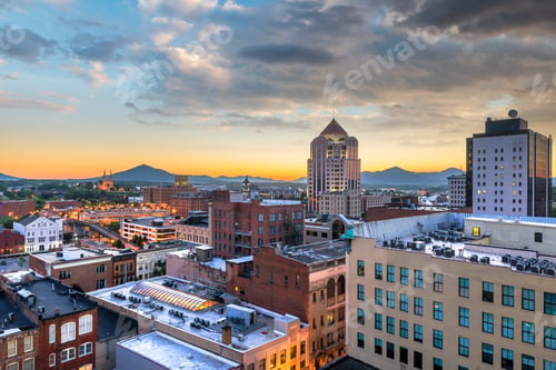 Preview: Roanoke, Virginia, USA Skyline