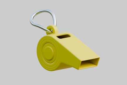 Preview: Yellow sport whistle