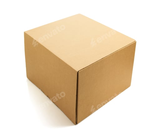 Preview: cardboard box on white