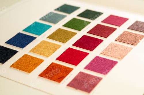 Preview: Catalog of multicolored cloth from matting fabric texture background