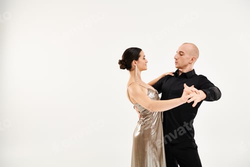 Preview: Young Man and Woman Dancing Together