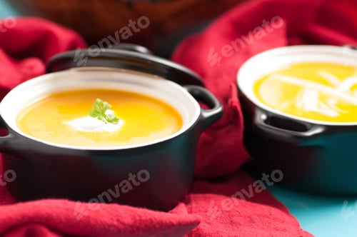 Preview: squash and chickpea soup and buns