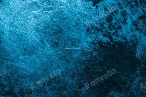 Preview: blue old aluminum sheet with burnt marks from the pan