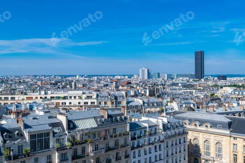 Preview: Paris, typical roofs, aerial view