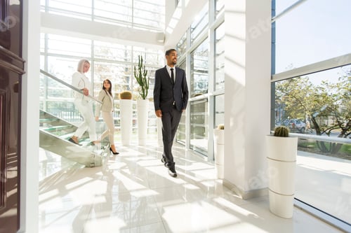 Preview: Young people walking in the office