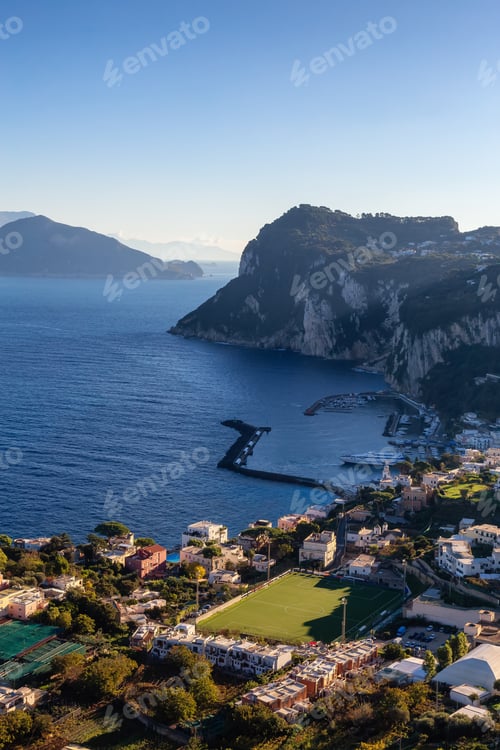 Preview: Touristic Town on Capri Island in Bay of Naples, Italy.