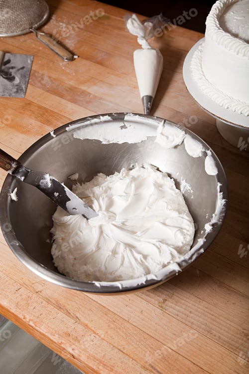 Preview: Making cake in commercial kitchen