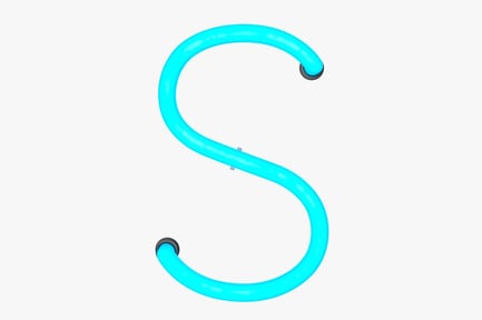Preview: Illuminated Neon Letter S