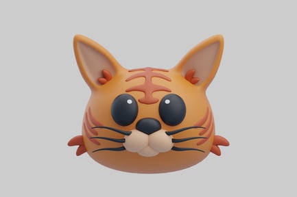 Preview: Cartoon tiger face