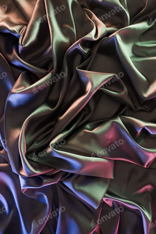Preview: colored crumpled soft satin fabric background
