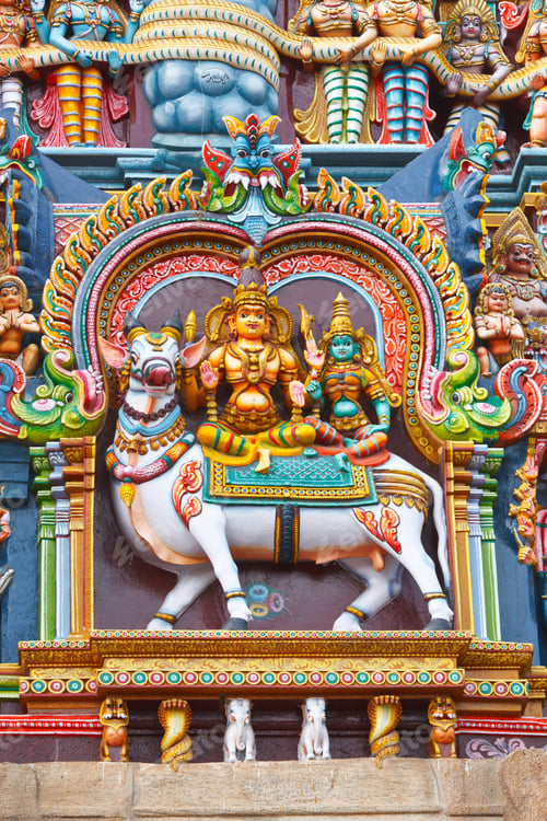 Preview: Sculptures on Hindu temple tower