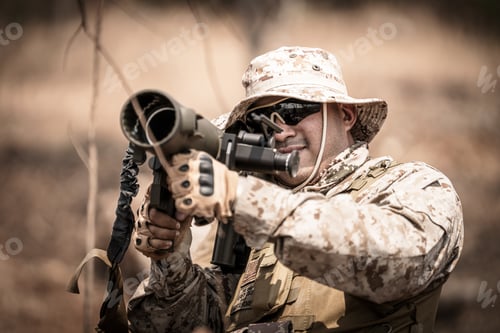 Preview: US marines in the mountains during the military operation