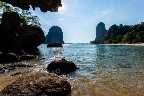 Preview: Famous Phranang cave at Raylay Railay Beach Krabi Thailand